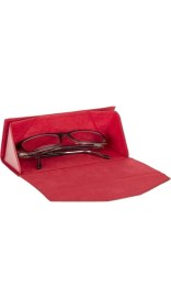 Resim MCM Group Smart Glass Deri Gözlük Kılıfı V4 Kırmızı 