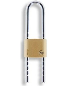 Resim Yale Pirinç Asma Kilit 50mm Uzun Kancalı Ayarlı 