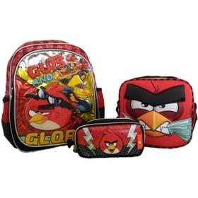 Resim Angry Birds Okul Çantası Beslenme Çantası Kalemlik 3'lü Set N11.28788 