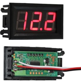 Resim Dijital Voltmetre ile Güç ve Voltaj Ölçüm Cihazı 