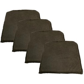 Resim Knsz sırt minderi 4 lü zng&mğr&uslu kahve penye kumaş cırtlı tel bar sandalyesi sırtı için 