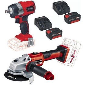 Resim Einhell TE-CW 18 BL Kömürsüz Somun Sıkma+Axxio 125MM Kömürsüz Taşlama+2 x 4.0ah Set 