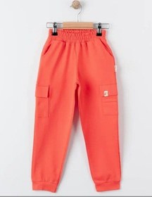 Resim Tiffany Eşofman Altı Kargo Cepli Oversize Theme Turuncu-10755 Turuncu 