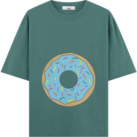 Resim Donut Boy - Hamile Oversize Tshirt - Yeşil / L / Oversize 