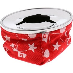 Resim Tekne Kül Tablasi. Marin Küllük. Kirmizi Renk. Kum Tabanli. Krom 