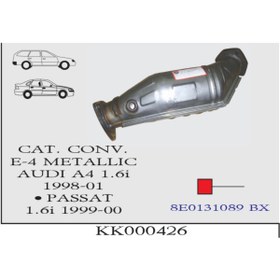 Resim NESS EXHAUST SYSTEMS Audi A4 1.6 I Passat Metal Euro 4 Katalitik Konvektör 