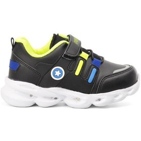Resim Pepino Kids PK22-1352 Patik Spor Siyah Sarı 