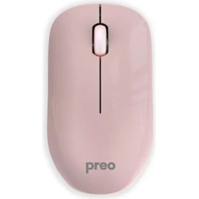Resim Preo Ergonomik Pastel Kablosuz Sessiz Mouse Pembe M19 