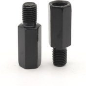 Resim 2 Adet Motosiklet Dikiz Aynası Yükseltici Adaptör, Uzatılmış Versiyon 40mm'den 10mm'ye Saat Yönünde 