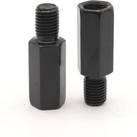 Resim 2 Adet Motosiklet Dikiz Aynası Yükseltici Adaptör, Uzatılmış Versiyon 40mm'den 10mm'ye Saat Yönünde 