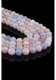 Resim 10 Mm Morganit Taşı Dizi Çok renkli 