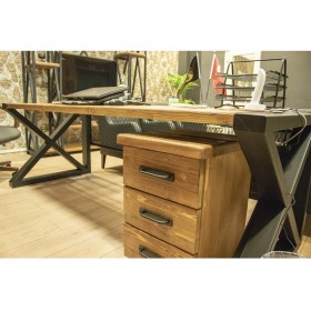 Resim Deryawood Masif Ahşap Çalışma Masası 180*85*76 cm 