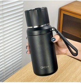 Resim Willowhaven Siyah 16.91oz Paslanmaz Çelik Termos Seyahat Spor Matarası 