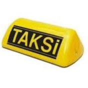 Resim Alpax TAKSI LEVHASI MIKNATISLI SARI YAZILI CAMLI 