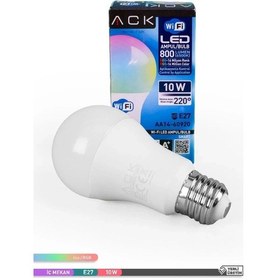 Resim Ack Akıllı Led Ampul 10 W Wi-fi 
