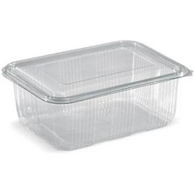 Resim Plastik Sızdırmaz Kap 2000 Gr Cc Kullan At Tek Kullanımlık Kapaklı Kase 25 Adet 