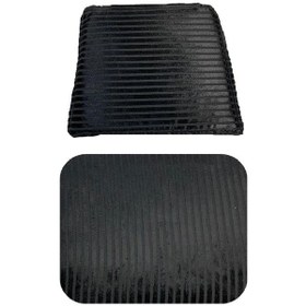 Resim Knsz minder seti 1 li mazlum siyah çizgili kumaş oturma ve sırt tel sandalyesi minderi bir arada 