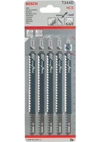Resim Bosch T 344 D Speed For Wood Dekupaj Testeresi Bıçağı 5'Li - 2608633A34 