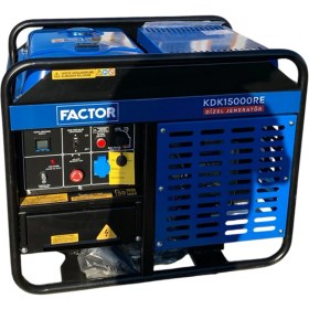 Resim Factor KDK15000RE Dizel Jeneratör 15KVA Marşlı Monofaze 