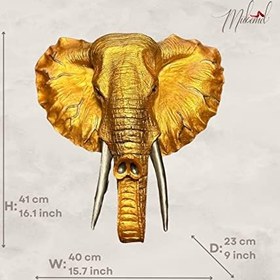 Resim Jumbo duvar fili baş heykeli,en büyük hayvanı simgeleyen bir tasarım –Mükemel orijinal tasarım 