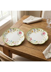 Resim Lucky Art Laurus Melamin 28cm 2li Tabak Seti Dıo30003 Çok Renkli 