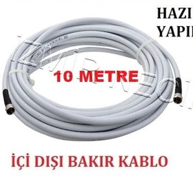 Resim Çanak Anten Lnb Uydu Cihazı Arası Kablo Üstün Sağlam 10 M 