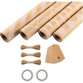 Resim Anjiexun Rulo Ambalaj Kağıdı, 43 X 300 Cm/rulo Ambalaj Kağıdı Seti 