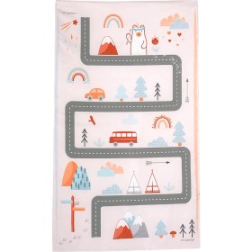 Resim Safemom 90 x 145 cm Aktivite Bebek Çocuk Oyun Halısı Oyun Matı Snow 