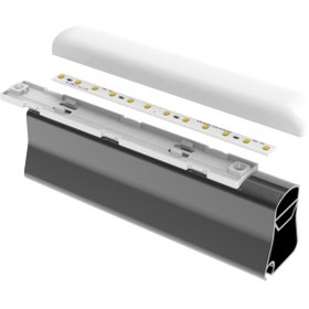 Resim LEDDER AYDINLATMA ARMATÜR 12 Volt GÜN IŞIĞI(3000K) Pergola Tente Ledi Aydinlatma Kapakli 5 Adet 