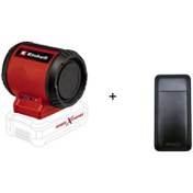 Resim Einhell Tc-Sr 18 Li Bt Solo Akülü Bluetooth Hoparlör Kırmızı + Akdeniz Taşınabilir Şarj Cihazı (Model: S125Q) 