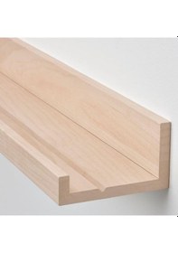 Resim Duvar Rafı Huş Görünümlü Natürel Renk MeridyenDukkan 55 cm Çerçeve-Dekorasyon Rafı 