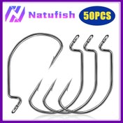 Resim Natufish 50 adet Yüksek Kaliteli Siyah Nikel Kaplamalı Çok Katmanlı Balıkçılık Uçları - Dayanıklı Karbon Çelik, Bağlama ve Korozyon Dirençli, Çok Farklı Boyutlarda Mevcut, Dış Mekan Balıkçılığı İçin İdeal, Temel Balıkçılık Ekipmanı | Dayanıklı Balıkçılık Uçları | Yüksek Karbon Çelik Uçlar 