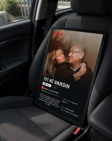 Resim Babalar Gününe Özel Premium Ürün - Extra! Extra! - Kişiselleştirilebilir Hamilelik Duyuru Posteri 