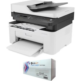 Resim HP MFP 137FNW 4ZB84A Lazer Yazıcı Chipli + Tam Dolu Pluscopy Tonerli 
