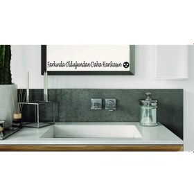 Resim Ayna Dekorasyon Sticker- Farkında Olduğundan Daha Harikasın 40cmx4cm 