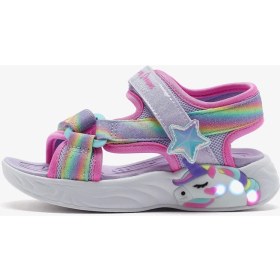 Resim Skechers Unicorn Dreams Sandal-Dreamy Unicorns Büyük Kız Çocuk Mor Işıklı Sandalet 303107L Lvmt 