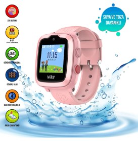 Resim Wiky Watch 4 Plus Pembe Akıllı Çocuk Saati 