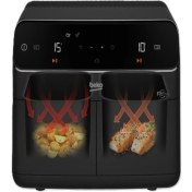 Resim Beko Çift Hazneli 2in1 Fitfry Az Yağlı Airfryer, Sağlıklı ve Pratik Pişirme 