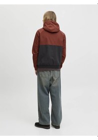 Resim Jack & Jones Jjerush Hood Bomber Noos Kırmızı Erkek Mont 12200208 Kırmızı 