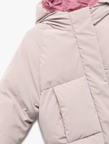 Resim Koton Kapşonlu Uzun Kollu Cepli Şişme Mont Lila 6wmg00012aw Lila 