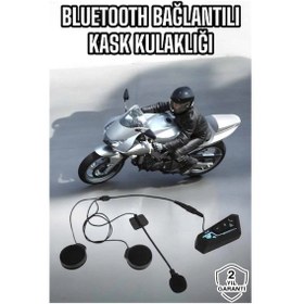 Resim Ceylan Adam Kask Kulaklığı Motosiklet Intercom Interkom Dinleme Konuşma Özellikli Su Geçirmez 