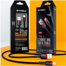 Resim Syrox C92 Type-c Girişli 2.0a Hızlı Şarj Ve Data Kablosu 