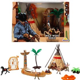 Resim Yıldızan West Hero Kovboy Oyun Set Set Kızıldereli Çadır Müzikli/Işıklı 395519 