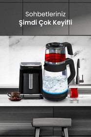 Resim GoldMaster Siyah Profesyonel Elektrikli Mutfak Çeyiz Seti 2 Li Evlilik Paketi 