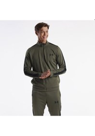 Resim Under Armour Knit Track Erkek Yeşil Dik Yaka Eşofman Takımı Yeşil 
