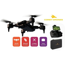 Resim Corby CX033 Katlanabilir Smart Drone INFINITY SMART DRONE CX033 ela777 