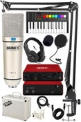 Resim Hype Store Midi Paket-3 Stüdyo Ekipmanları Seti Ses Kartı Midi Klavye Mikrofon Kulaklık 
