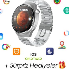 Resim Wearfitpro HW10 Pro 1.52 İnç 38 mm Yuvarlak Amoled Ekran Yapay Zeka Destekli Akıllı Saat 