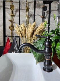 Resim İsaoğlu Yapı Mat Siyah Lavabo Bataryası Siyah Banyo Musluğu Lavabo Bataryası Siyah 