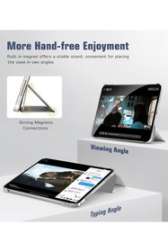 Resim UnDePlus Apple Ipad Pro 9.7 Kılıf Pu Deri Smart Case A1673 A1674 A1675 Gri 